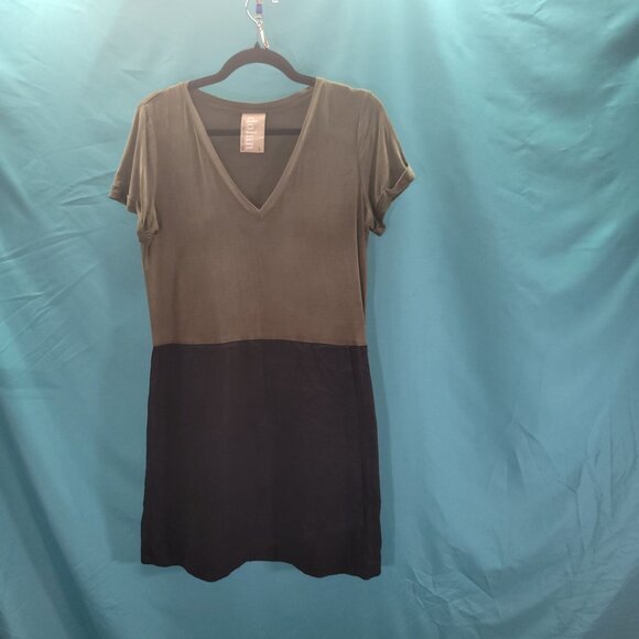 Dolan Left Coast Collection Two-Tone V-Neck Dress S - Picture 7 of 12